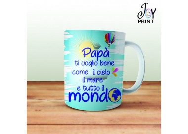 Tazza Festa del Papà TI VOGLIO BENE - Idea Regalo