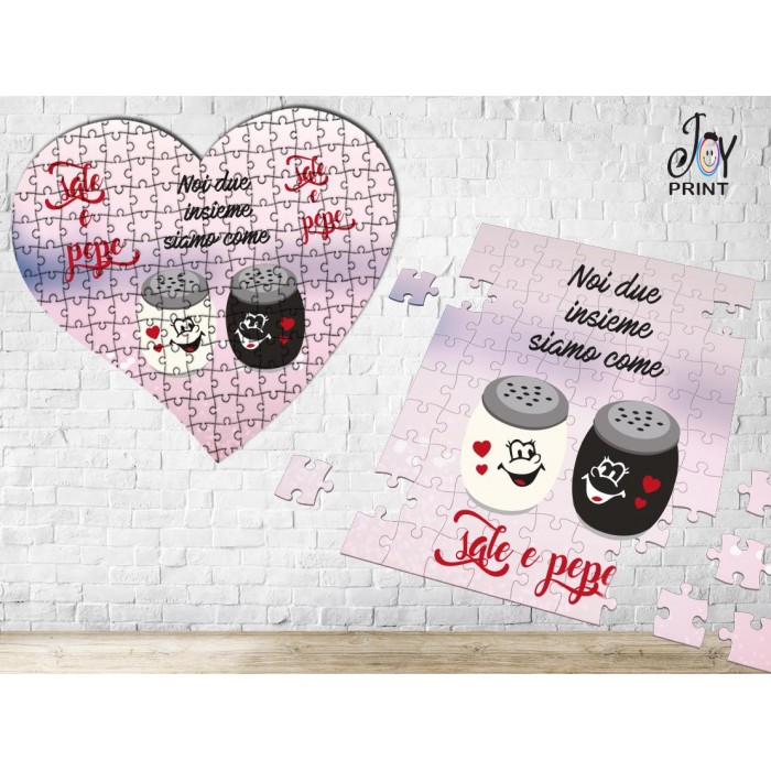 Puzzle Personalizzato con foto e frase Love Modello Puzzle rettangolare  20x30cm