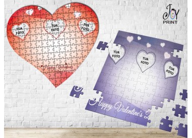 Puzzle Personalizzato con foto e frase Love Modello Puzzle rettangolare  20x30cm