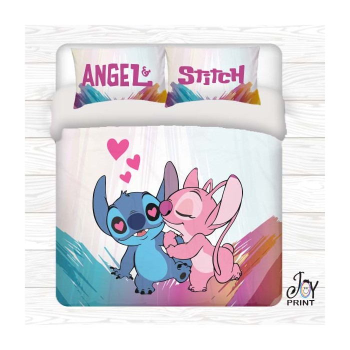 Copripiumino con Federe Angel & Stitch